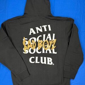 Anti Social Social‎ Club x Sad Boys Black Hoodie XL NWT Limited Collab